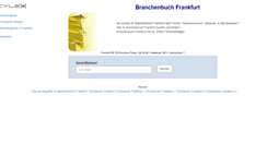 Desktop Screenshot of cylex-branchenbuch-frankfurt.de