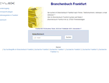 Tablet Screenshot of cylex-branchenbuch-frankfurt.de
